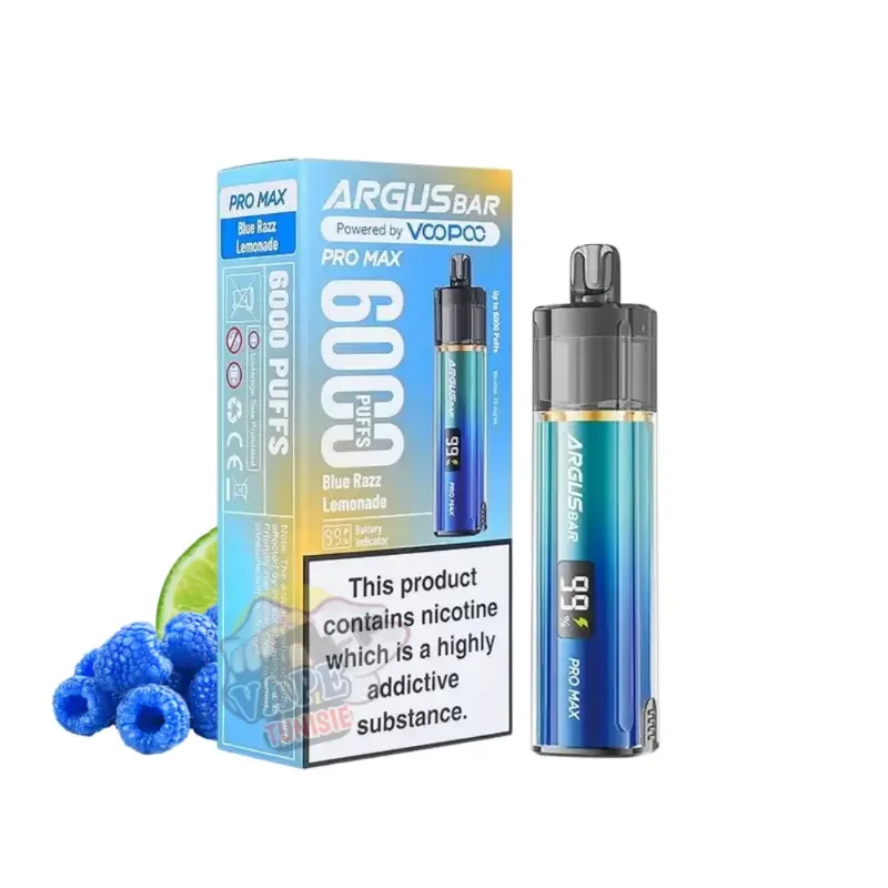 Voopoo Argus Pro Max 6000 Puff Tunisie , 2% Nic Voopoo Argus Pro Max 6000 Puff Tunisie , 2% Nic