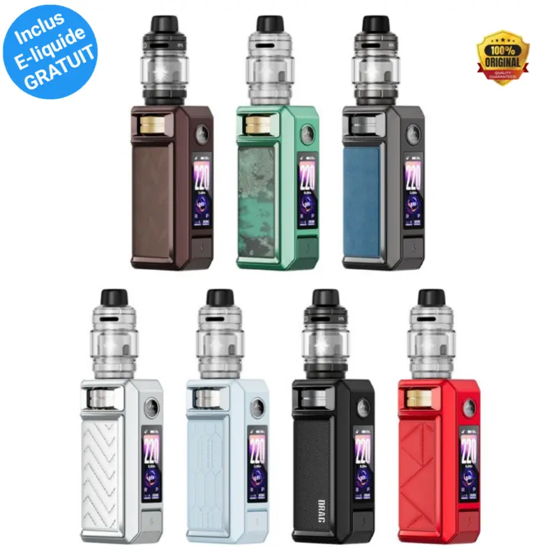 Voopoo Drag 6 Tunisie - Kit Complet 220W & Batterie Intégrée 4400mAh