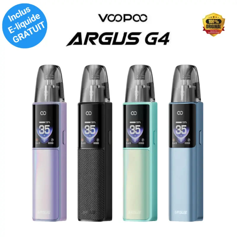 Voopoo Argus G4 Tunisie - Pod Kit 30W MTL / RDL Nouvel Arrivage