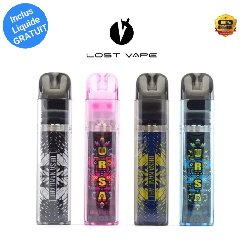Pod Ursa Nano Art Tunisie - Lost Vape 800mAh 18W Compatible Avec Résistance