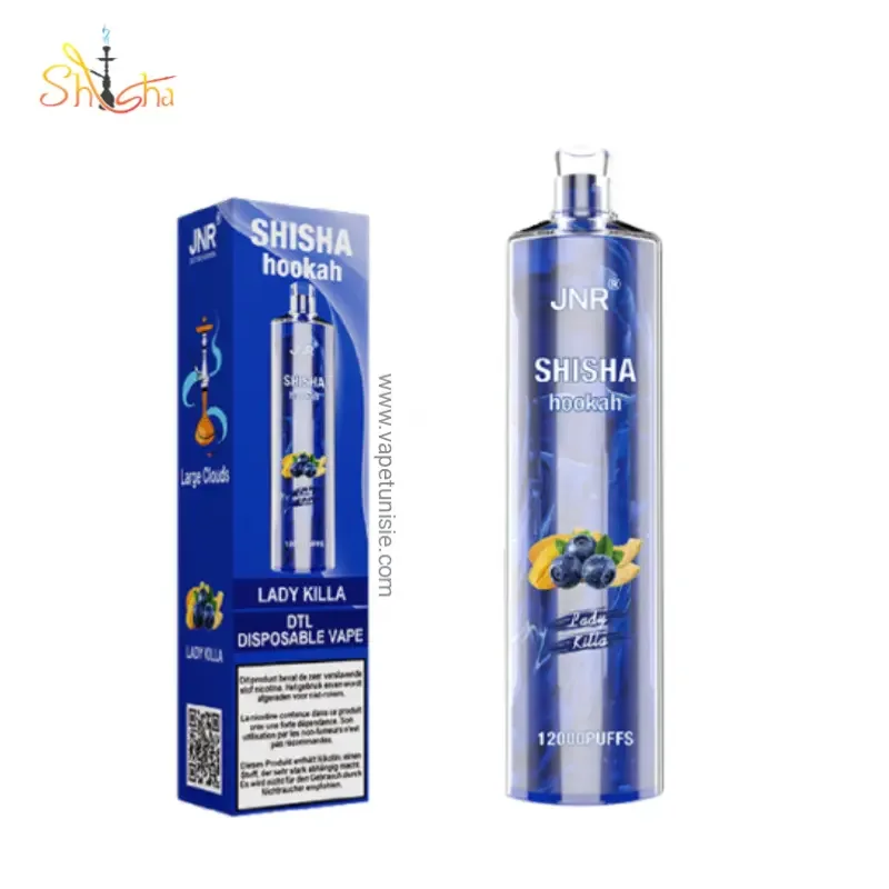 Shisha Hookah 12000 Puffs Tunisie - Tirage De Chicha , 24ML & 2% Nic