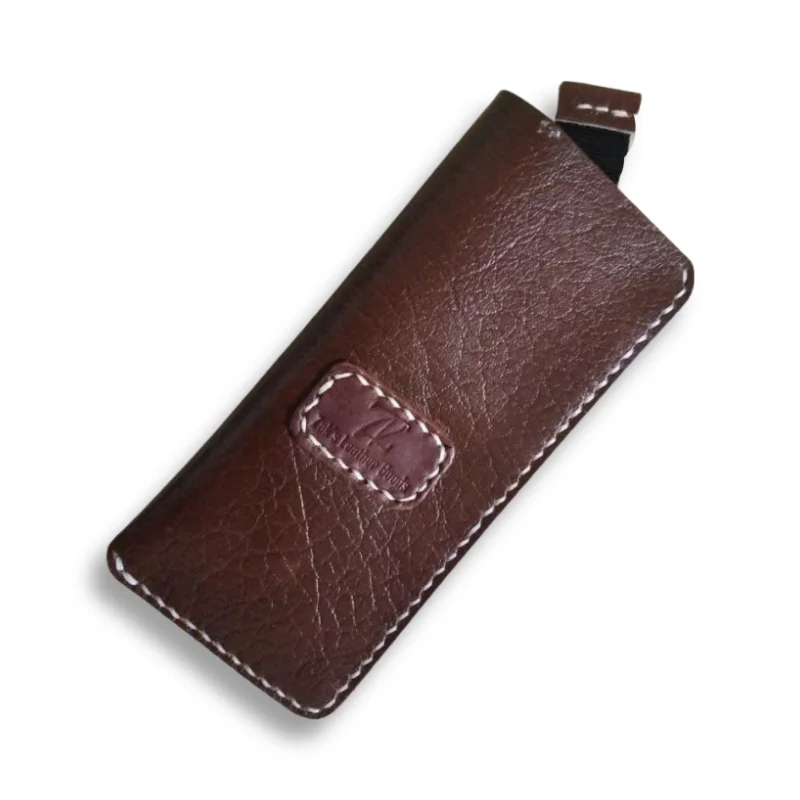 Leather Glasses Case V1, Minimalist Design Glasses Sleeve For Him
