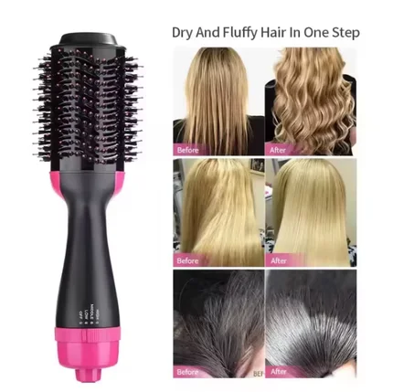 HQ Proc 2-in-1 Multifunctional Electric Hairbrush, Hot Air Hair Dryer, Curling Iron, on sale