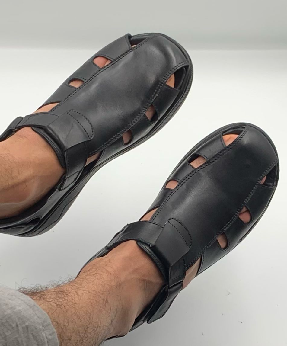 sandalias de cuero para hombre.