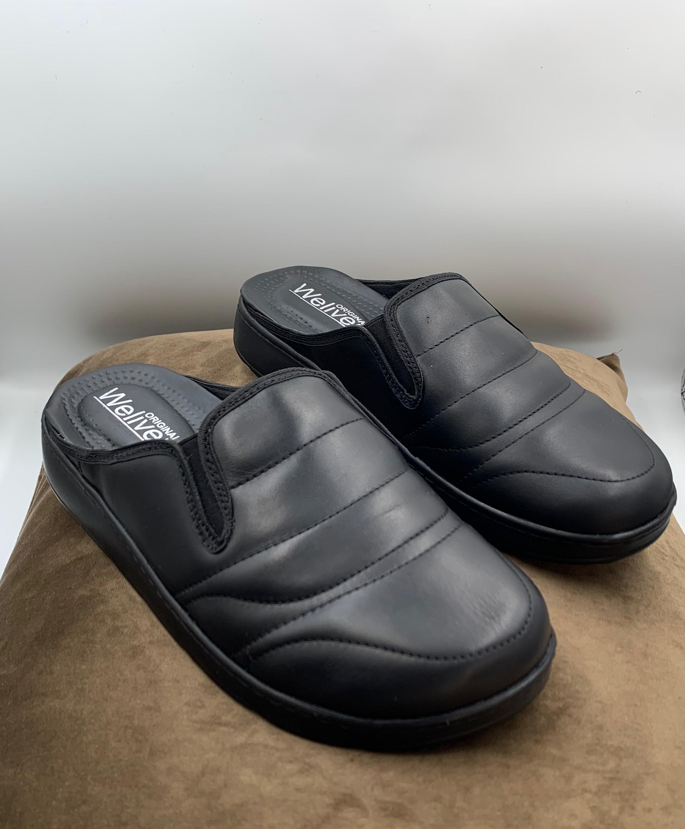 Zuecos cómodos de cuero