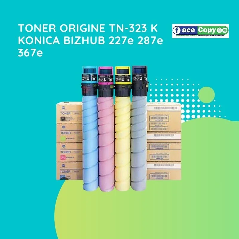 TONER ORIGINE TN-323 K KONICA BIZHUB 227e 287e 367e