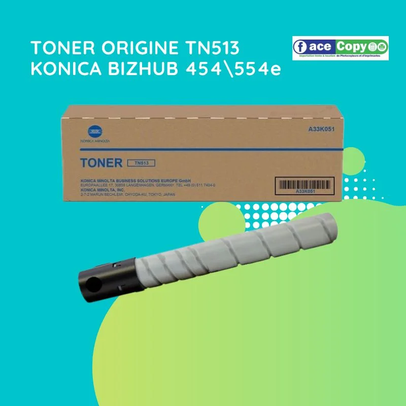 TONER ORIGINE TN513 KONICA BIZHUB 454\554e