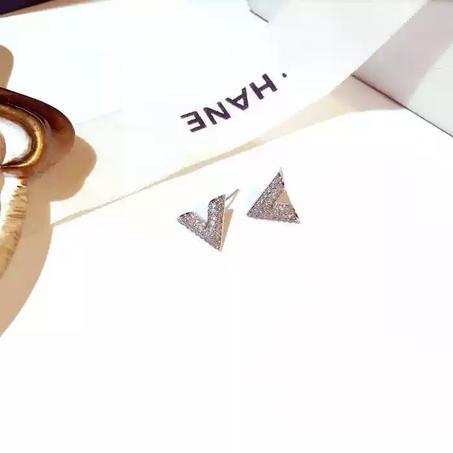 Boucle d'oreille en forme de V ,Cadeau fille ,Boucle d'oreille 2021