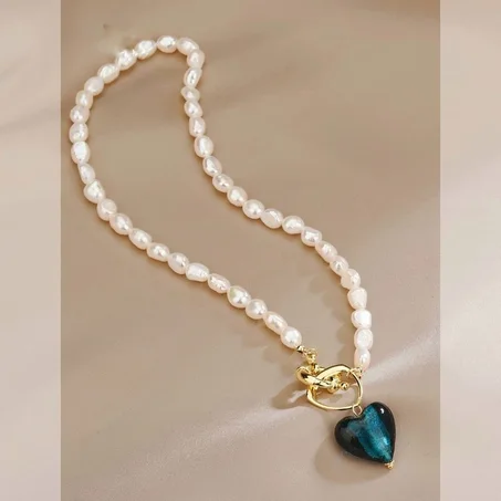 Chaine Blue Love, Collier Haut Gamme Emillim Au Maroc
