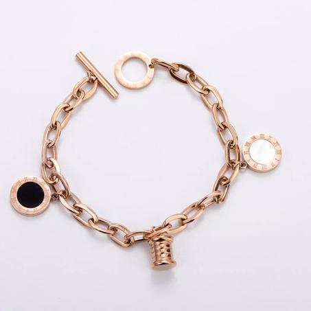 Bracelet Haut Sens Ins Design Luxe En Acier Inoxydable, Bracelet Femme