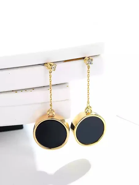 Boucle d'oreille sombres longue fille es, boucle d'oreille