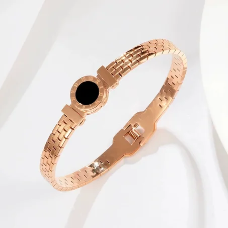 Bracelet chic En Acier Titane, Gourmette Femme Tendance 2021