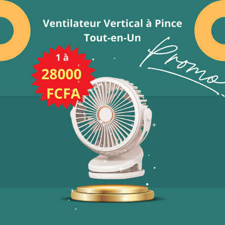 Le Ventilateur Vertical à Pince Tout-en-Un
