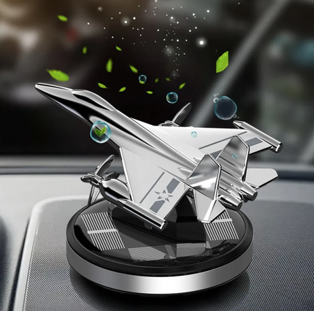 Décor d'aromathérapie de voiture: Avion Solaire avec huile essentielle, diffuseur de parfum.