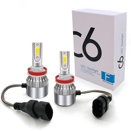 2X Phares de voiture Led C6 Original