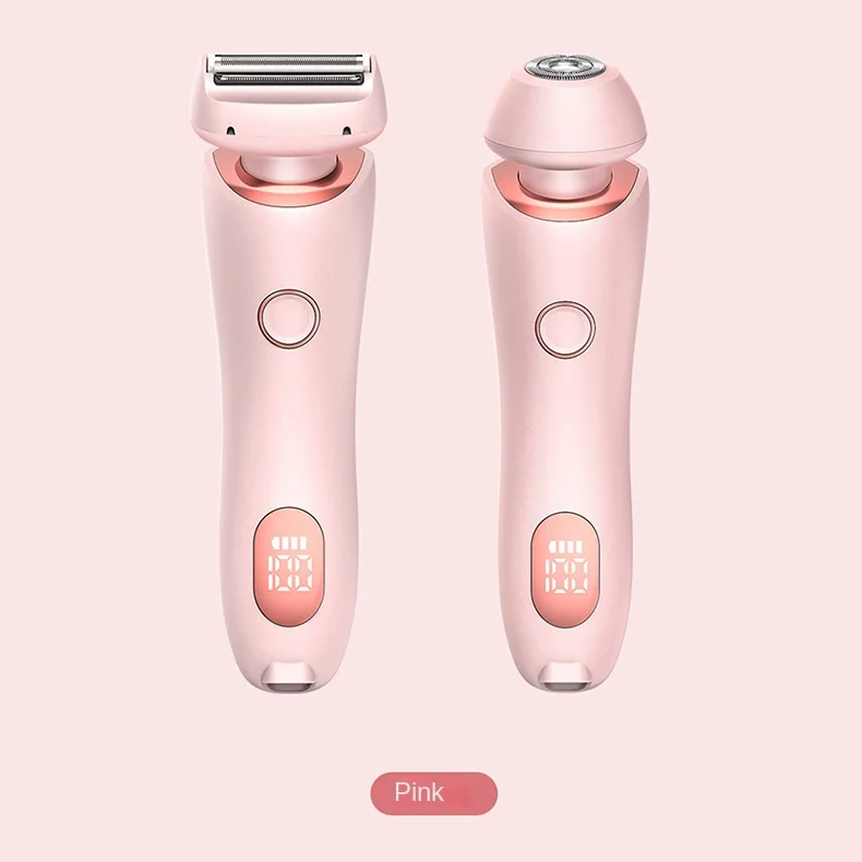 Tondeuse corporelle électrique double tête pour femmes, professionnelle, sans fil, rechargeable, étanche
