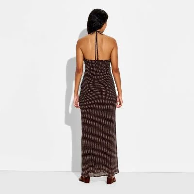 Robe Maxi Fluide à Volants et Dos Nu - Style Boho Élégant