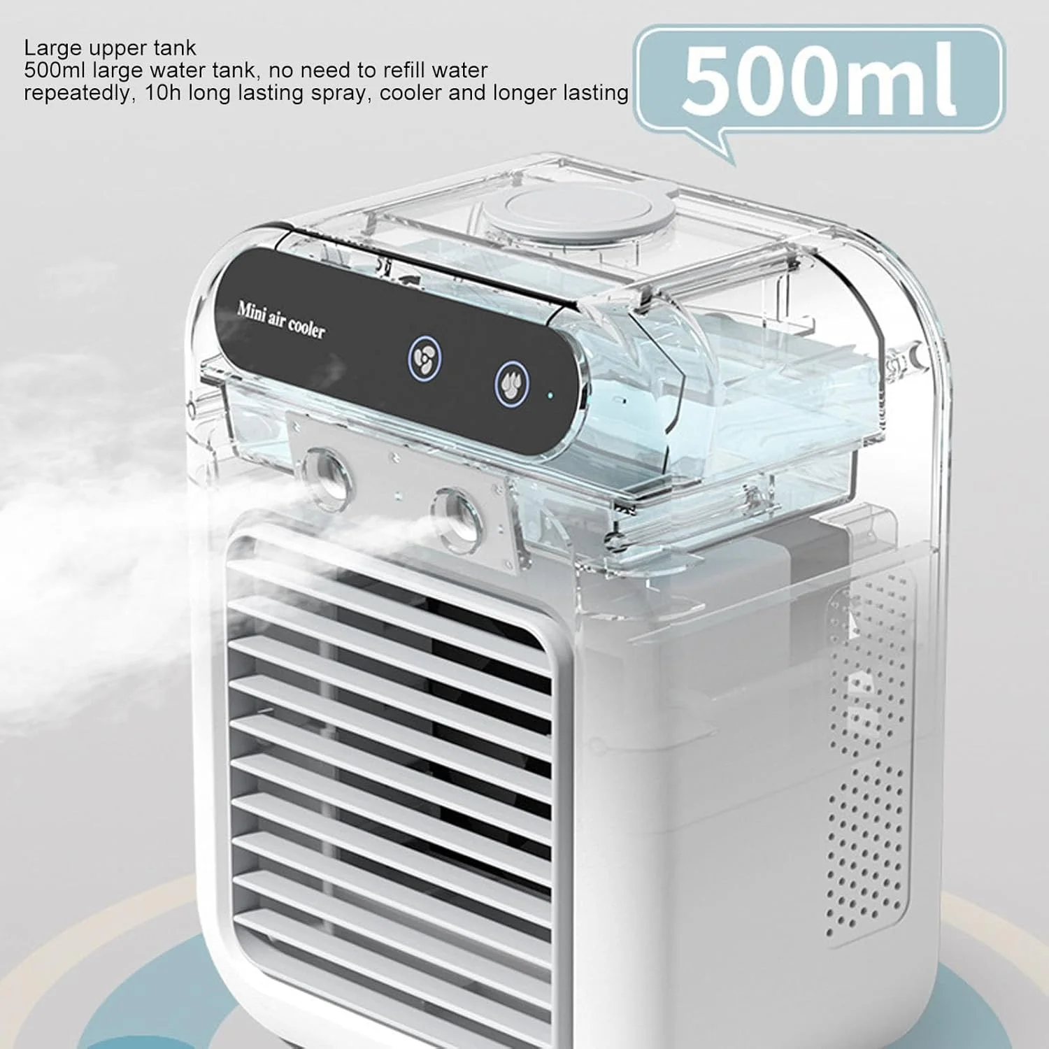 Mini Climatiseur Portable USB & Humidificateur 3-en-1 - Fraîcheur Instantanée