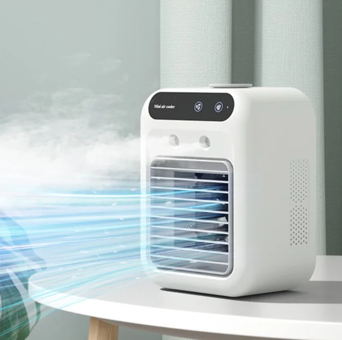Mini Climatiseur Portable USB & Humidificateur 3-en-1 - Fraîcheur Instantanée