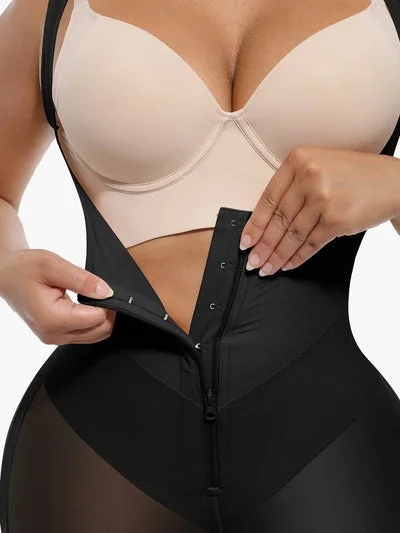 Faja sculptante intégrale pour femme, taille haute, avec rembourrage fessier, effet push-up, style colombien