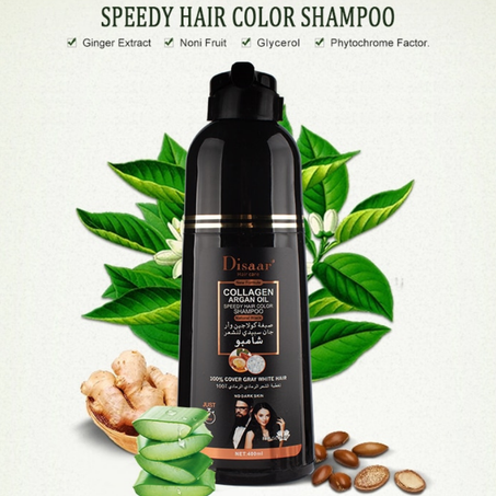 شامبو لصباغة الشعر ابيض بالأسود للرجال و النساء