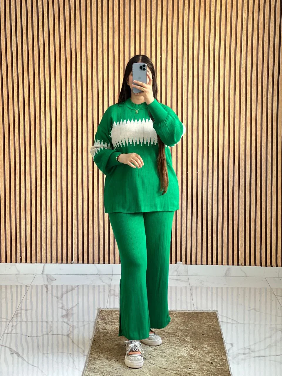 Ensemble sapin la maille douce