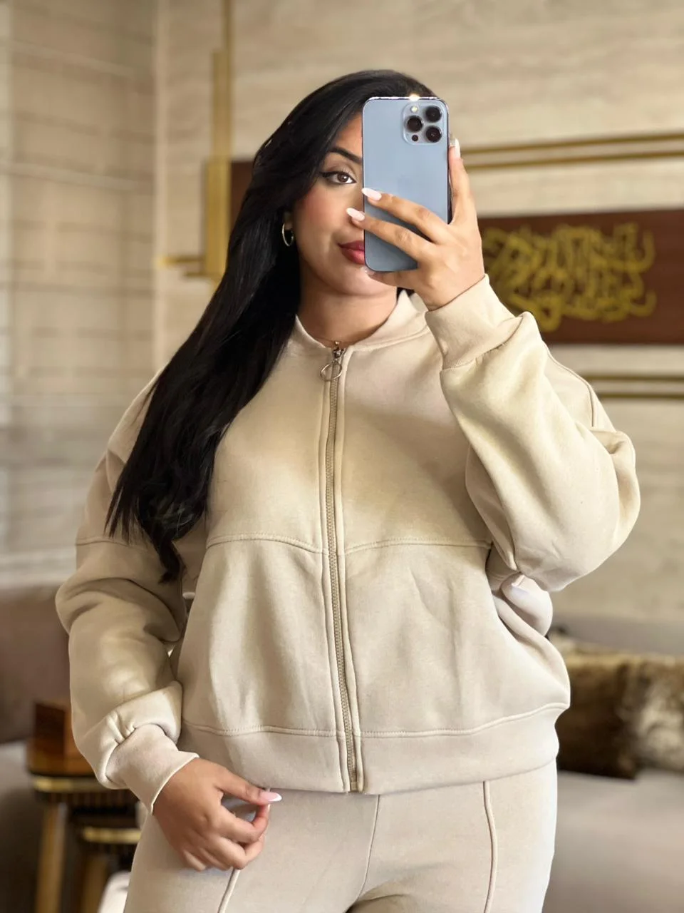 Ensemble confort chic zippé