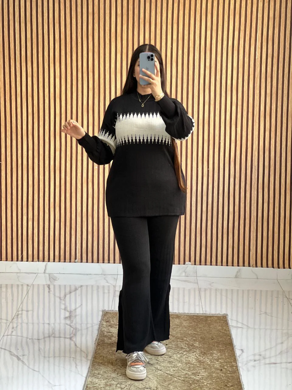 Ensemble sapin la maille douce