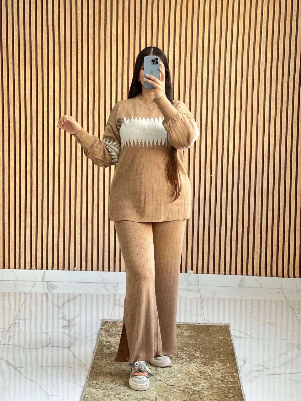 Ensemble sapin la maille douce