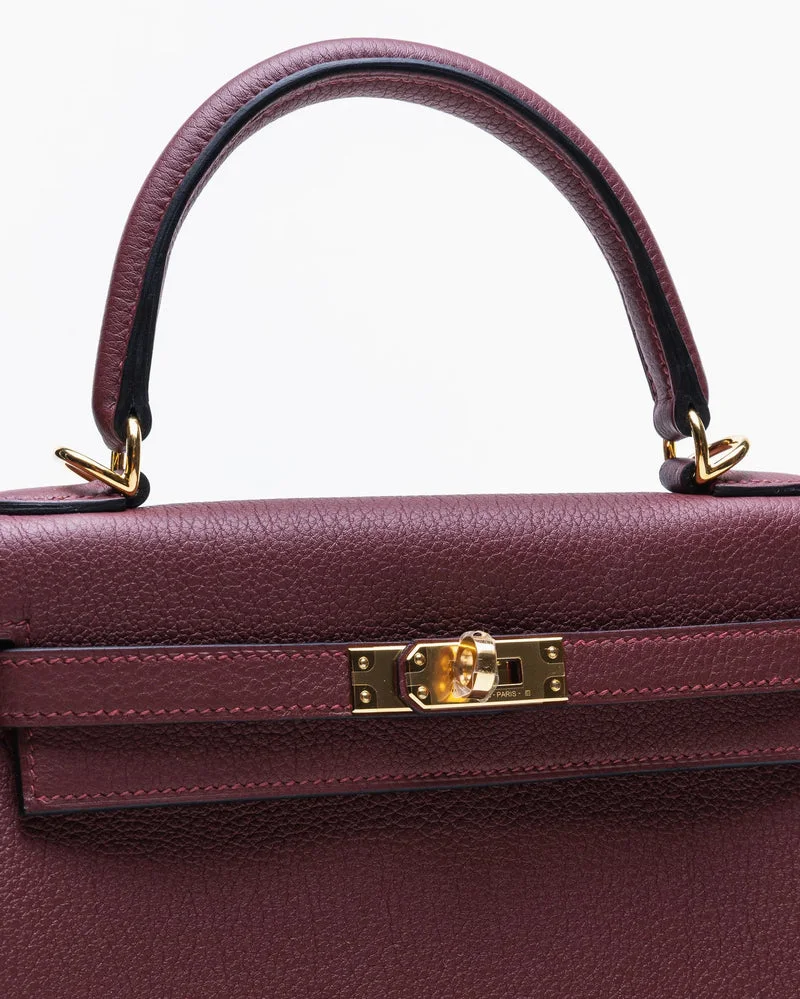 Sac Hermès Kelly 25 - Bordeaux