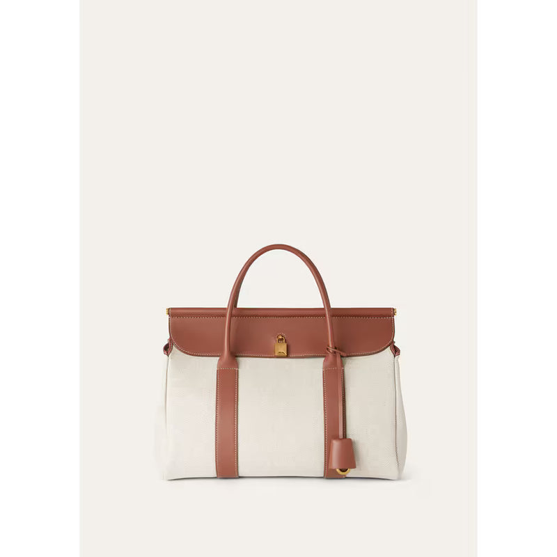 Sac Loro Piana Loom L32 - Naturel/Caramel