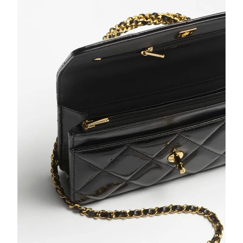 Sac Chanel - Wallet On Chain Shiny Lambskin