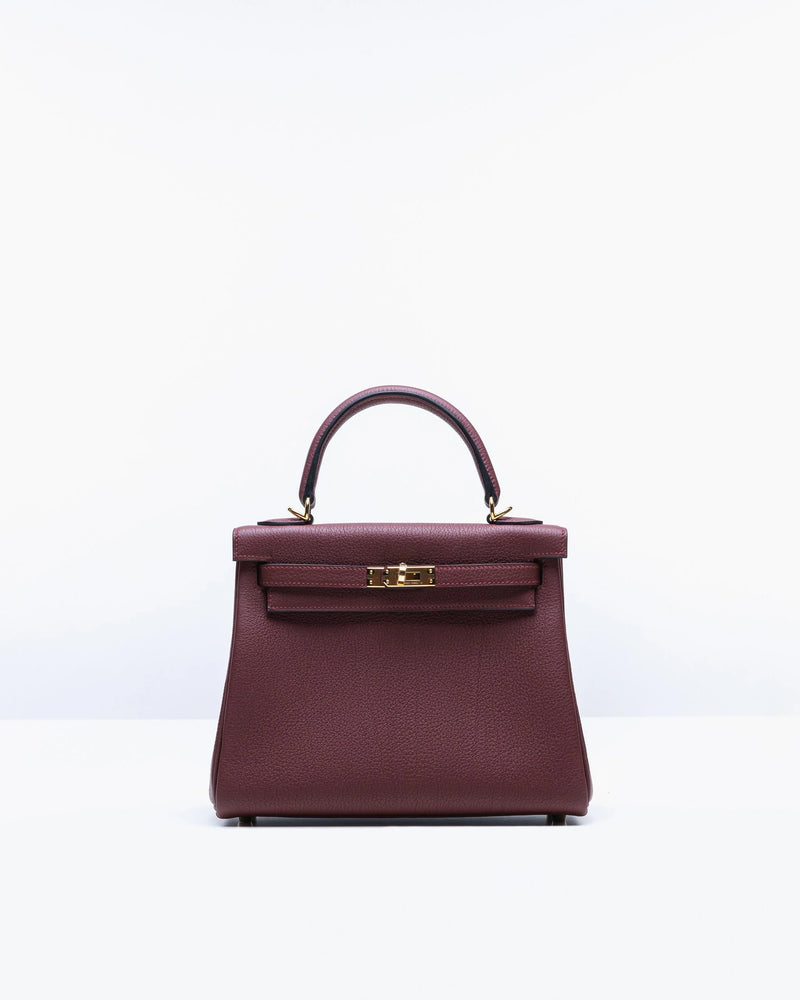 Sac Hermès Kelly 25 - Bordeaux