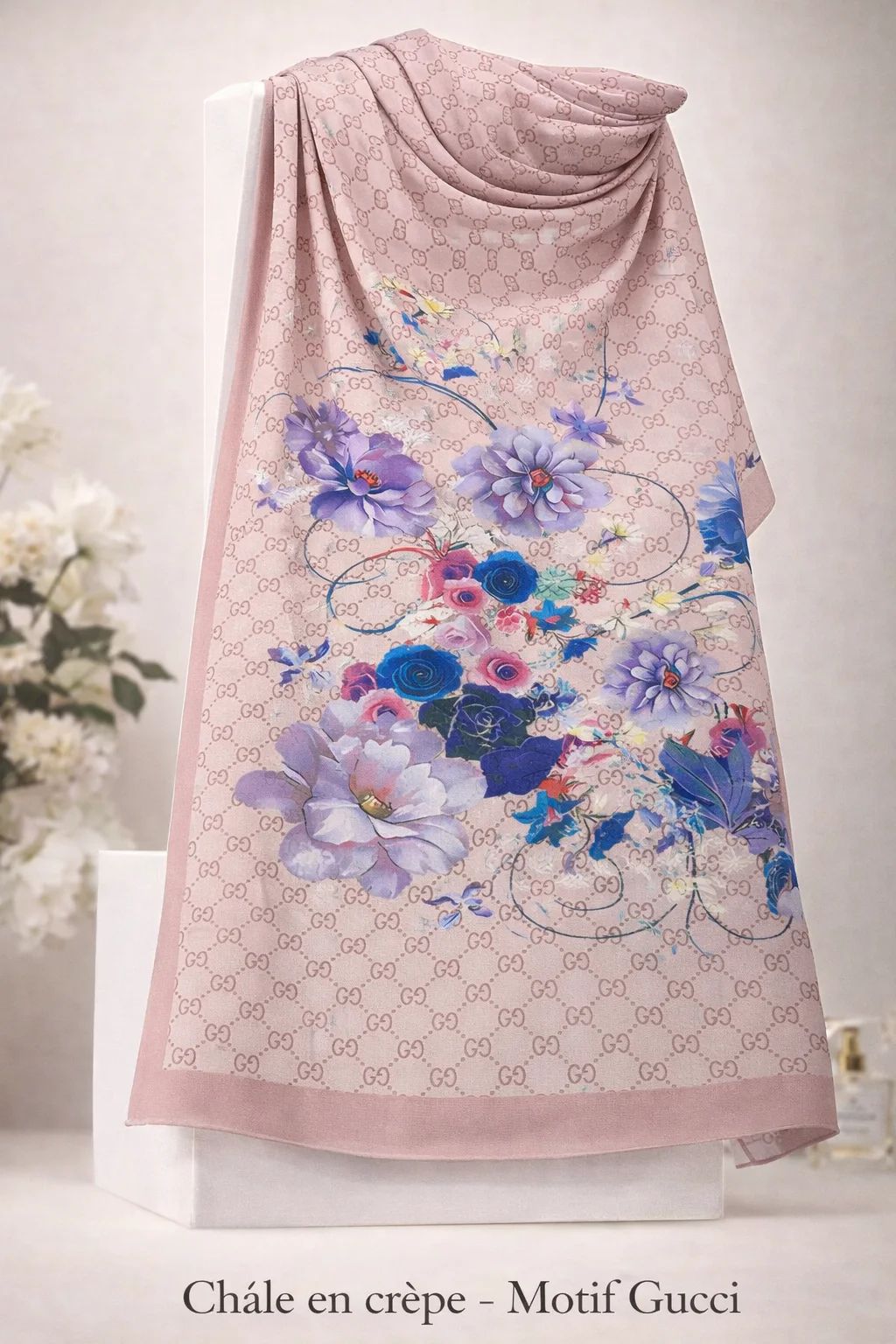 châles en crêpe GG