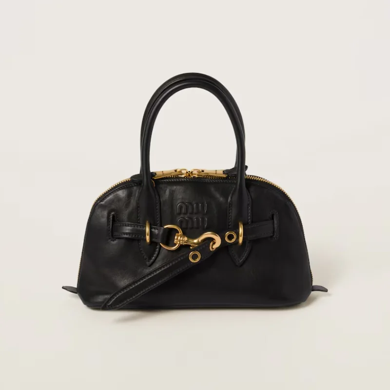 Sac à main Aventure en semi cuir nappa