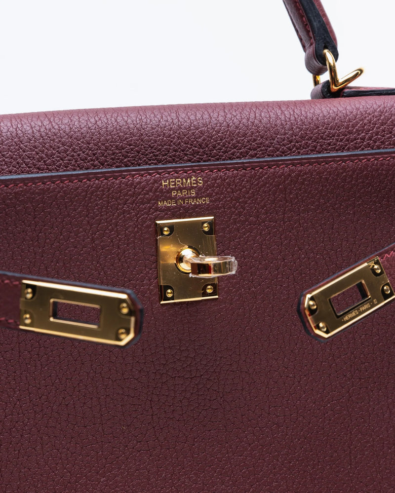 Sac Hermès Kelly 25 - Bordeaux