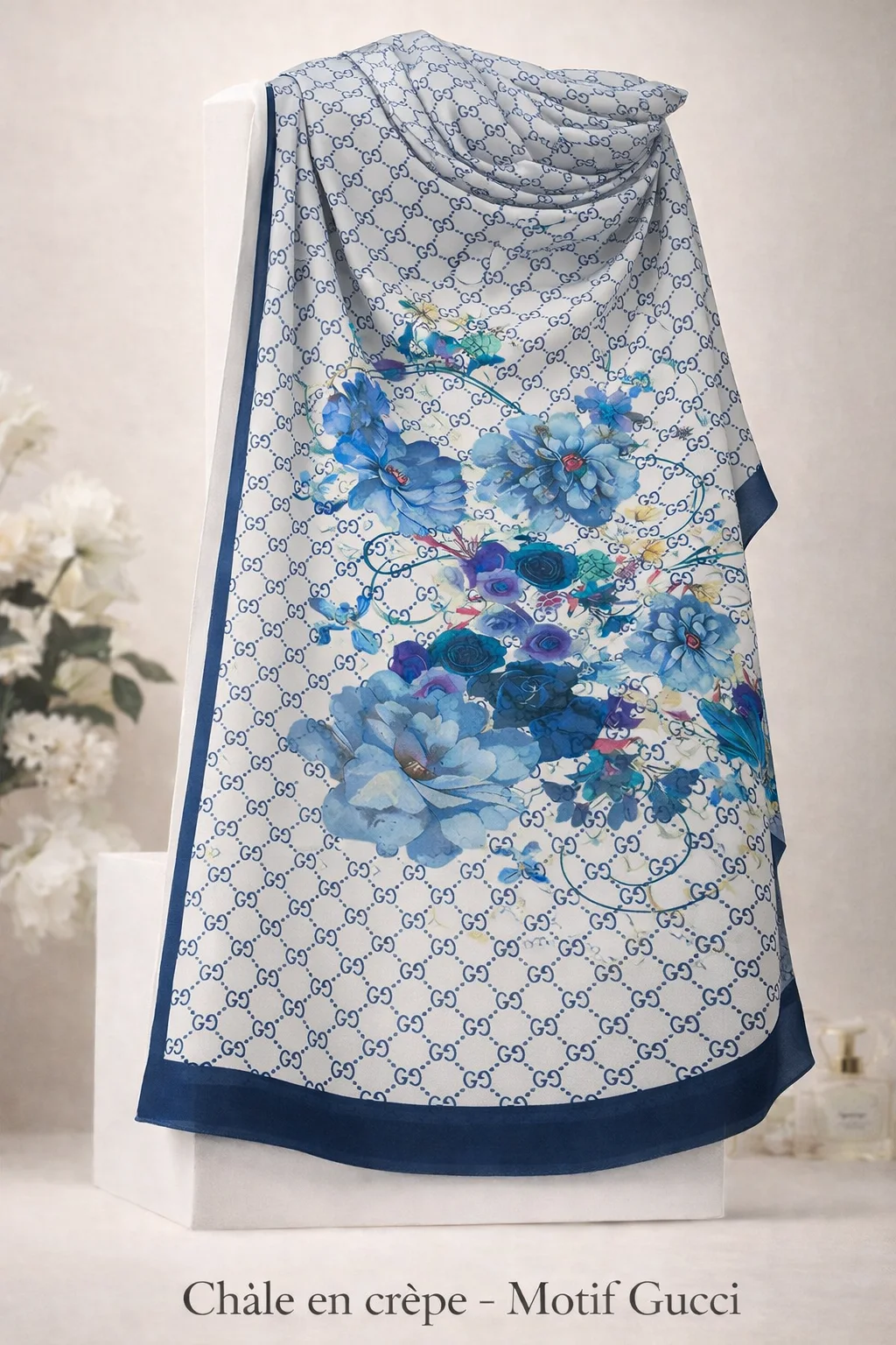 châles en crêpe GG