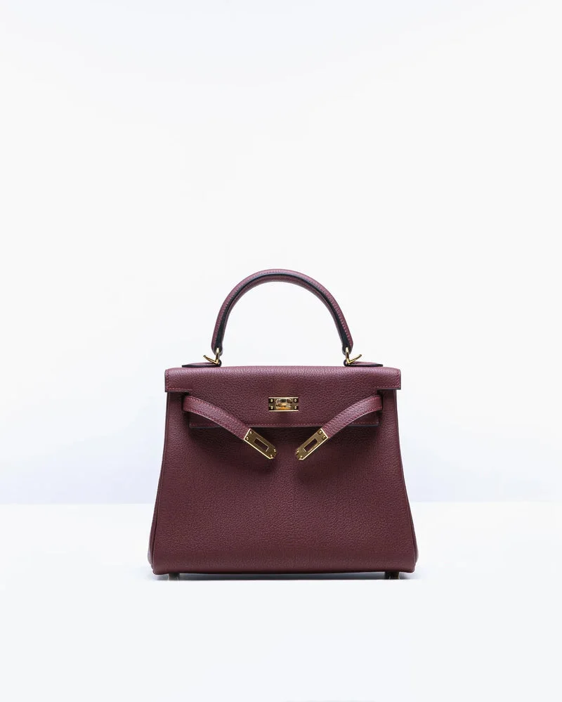 Sac Hermès Kelly 25 - Bordeaux
