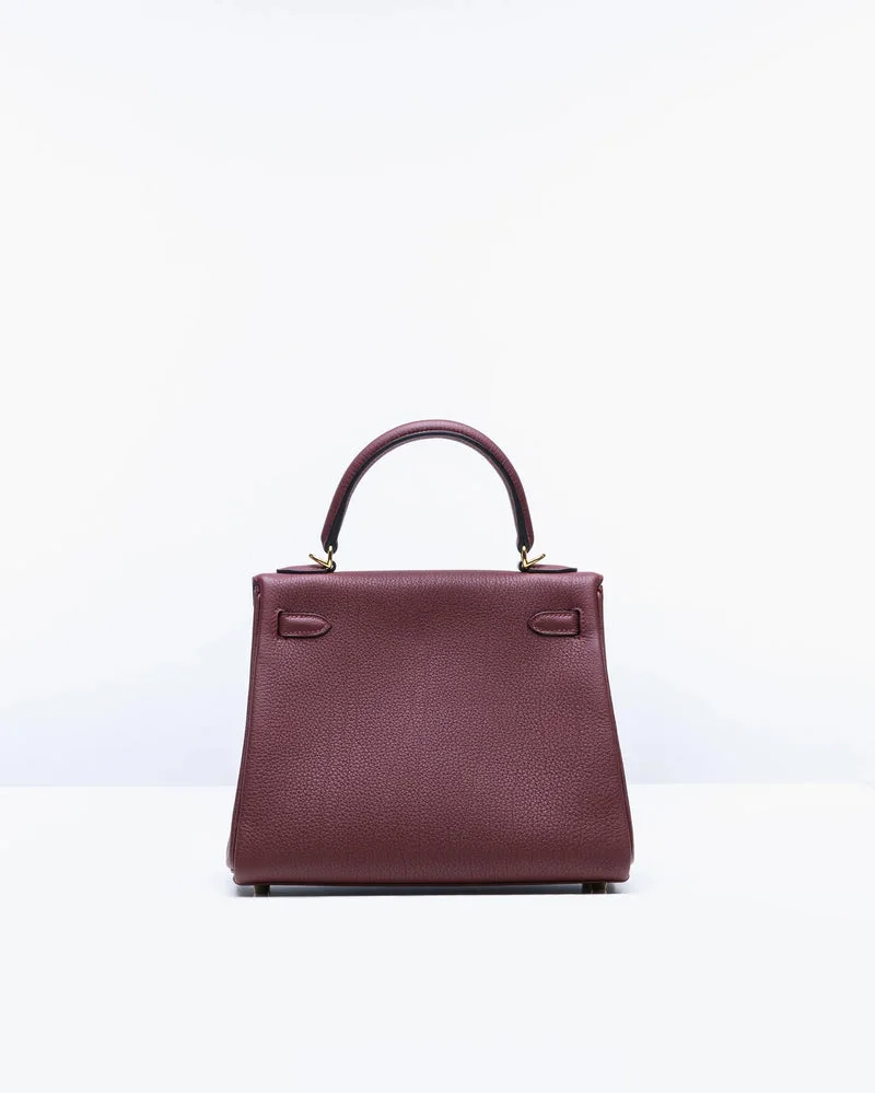 Sac Hermès Kelly 25 - Bordeaux