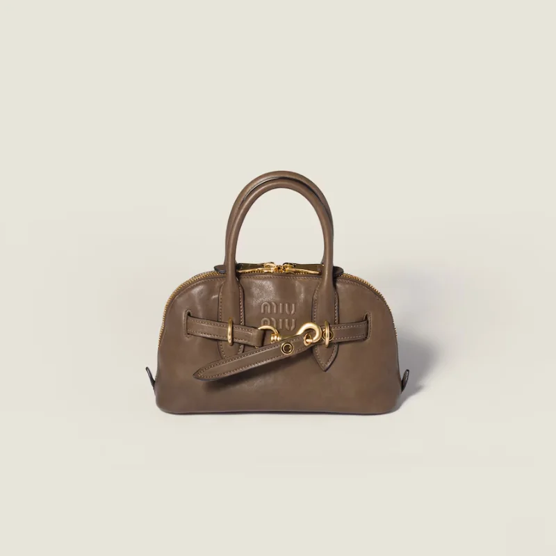 Sac à main Aventure en semi cuir nappa