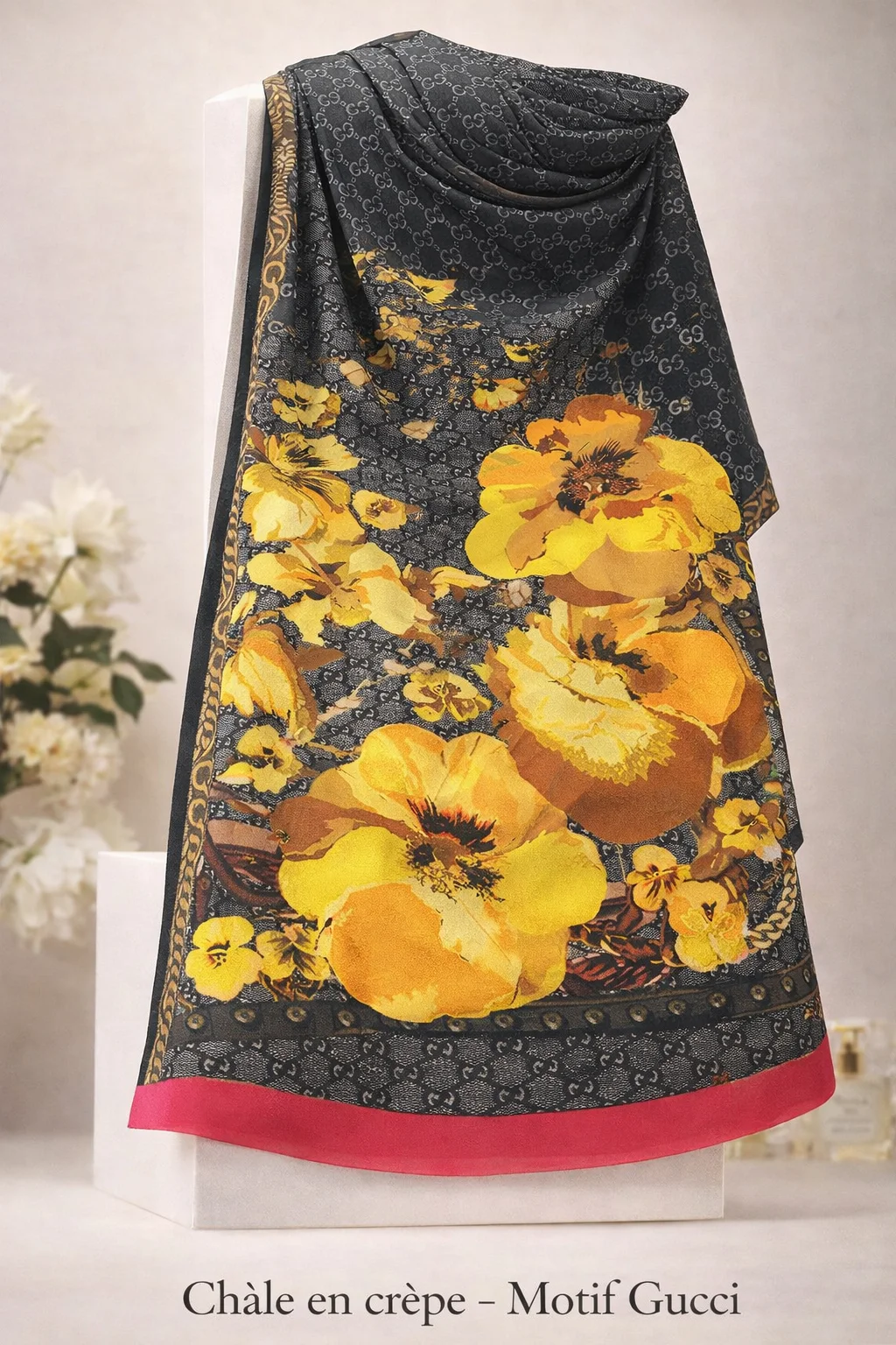 châles en crêpe GG