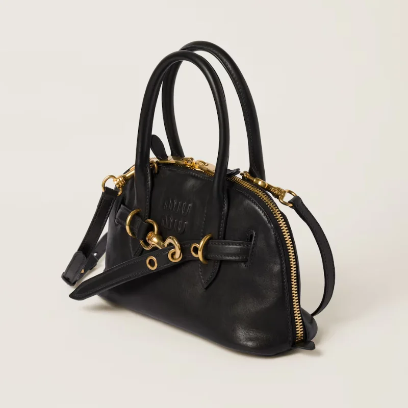 Sac à main Aventure en semi cuir nappa