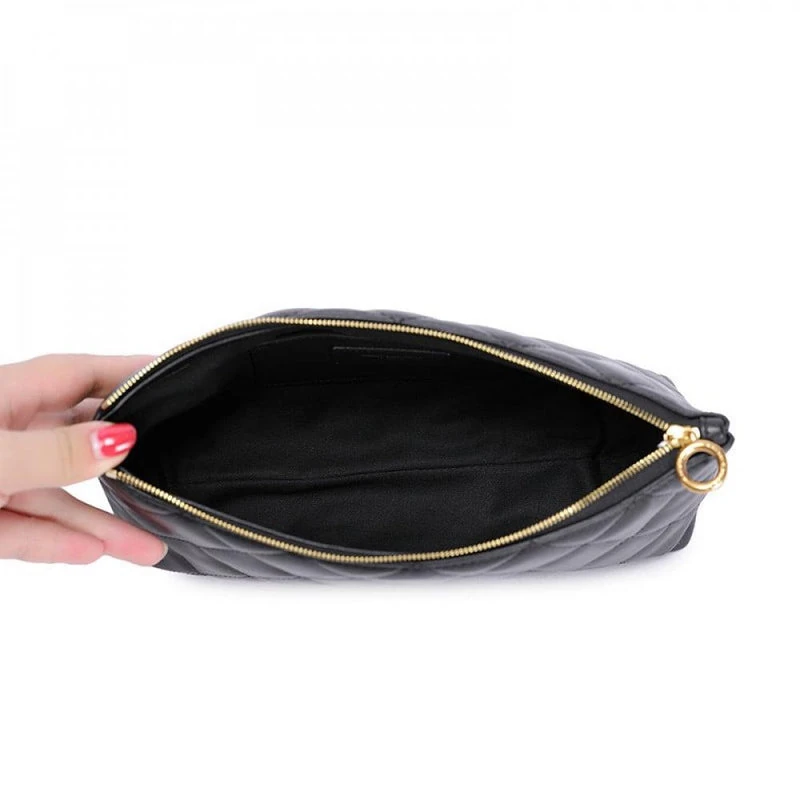 YSL iCare Quilted Tote Bag Black