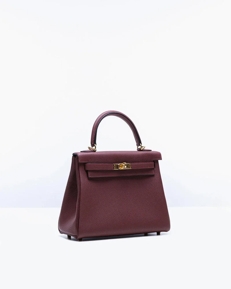 Sac Hermès Kelly 25 - Bordeaux