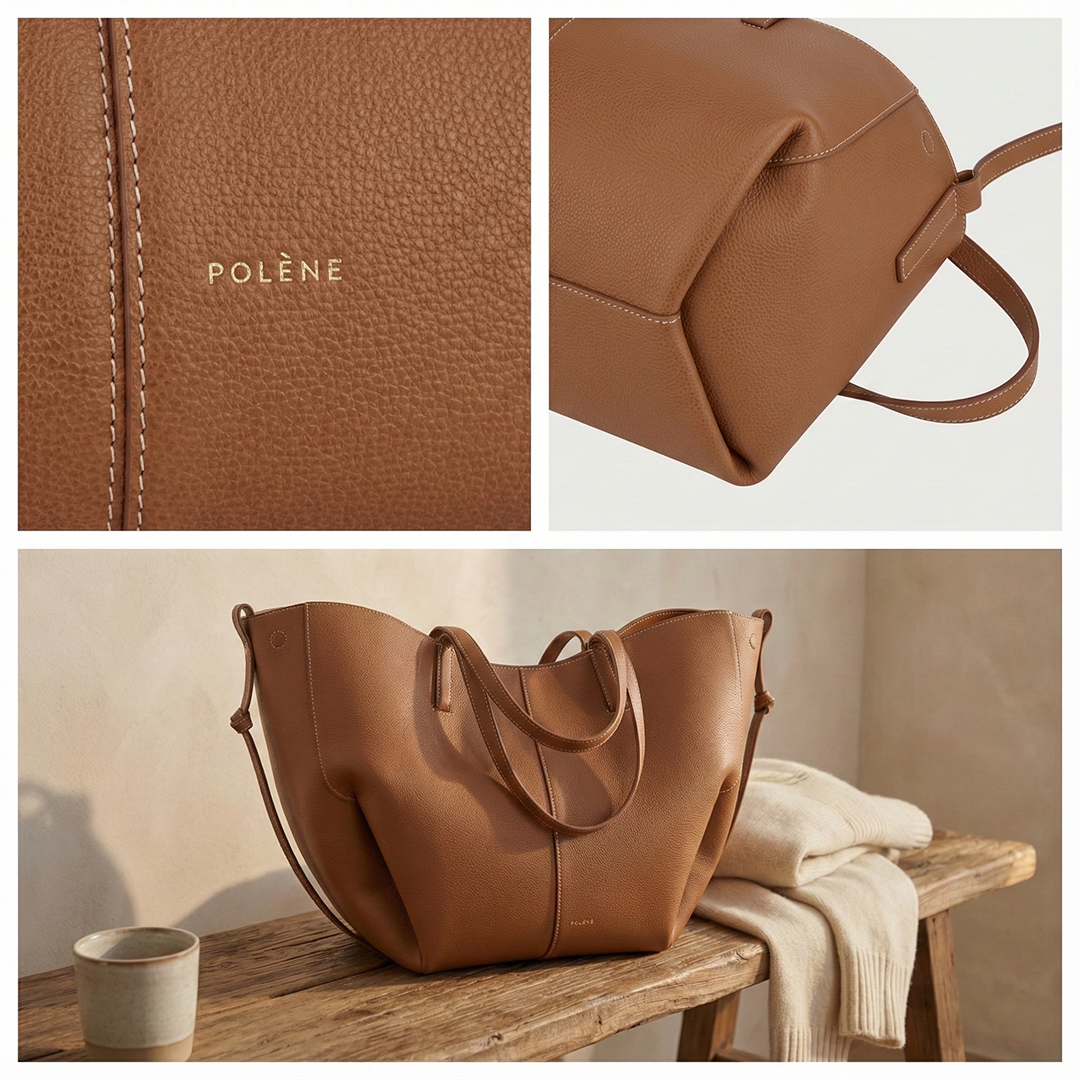 Le Grand Cabas Sculptural - Édition Camel Grainé