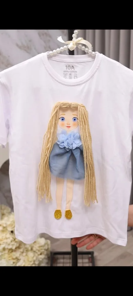 T-SHIRT FILLE 2 EN 1
