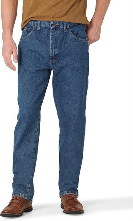 Jeans clásicos de ajuste relajado para hombre