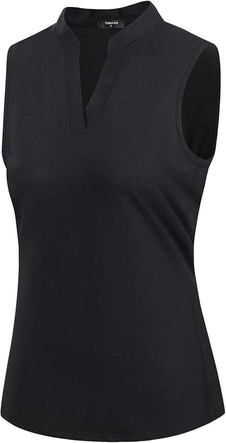 Polo de golf sin mangas para mujer, camisetas deportivas ligeras para tenis