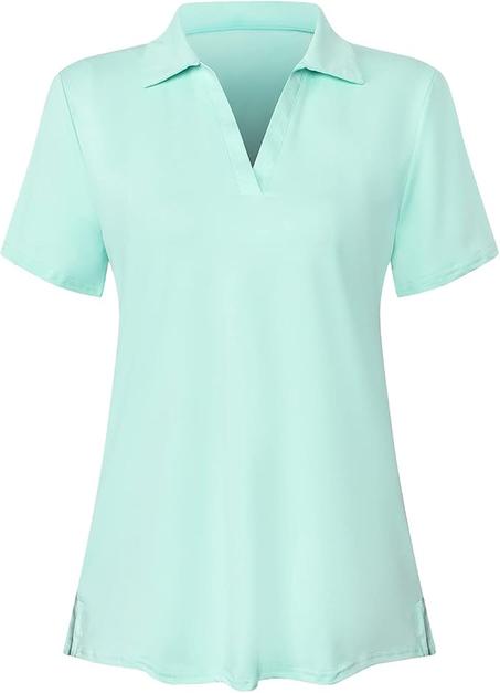 Polo de golf de manga corta para mujer, camisetas de tenis, camisetas deportivas, camisetas de entrenamiento