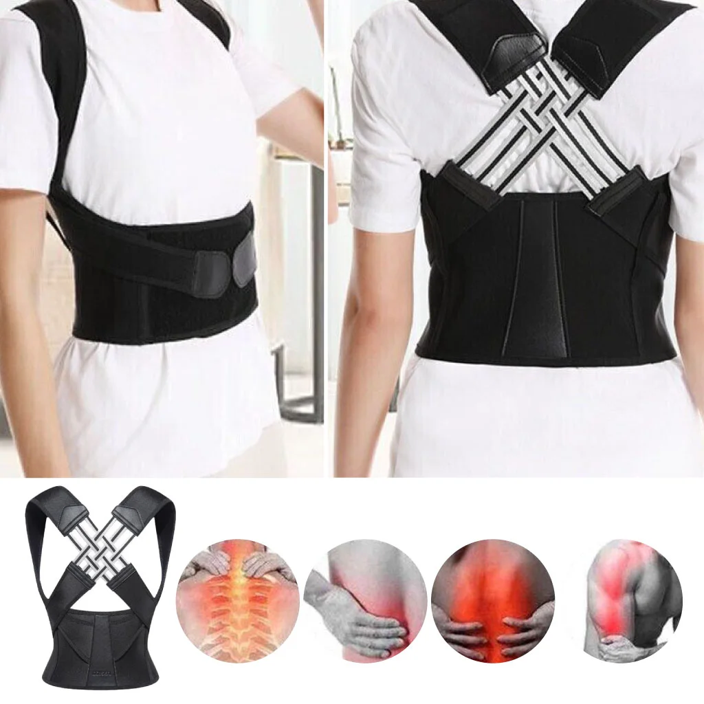 🎁 Nouveau Produit 🎯 Correcteur De Posture – Attelle Dorsale Réglable (Hommes & Femmes)